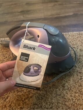 Shark Handheld Steam Scrubber - Purple and Gray